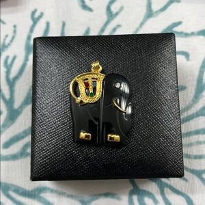 Vintage Carved Onyx Elephant